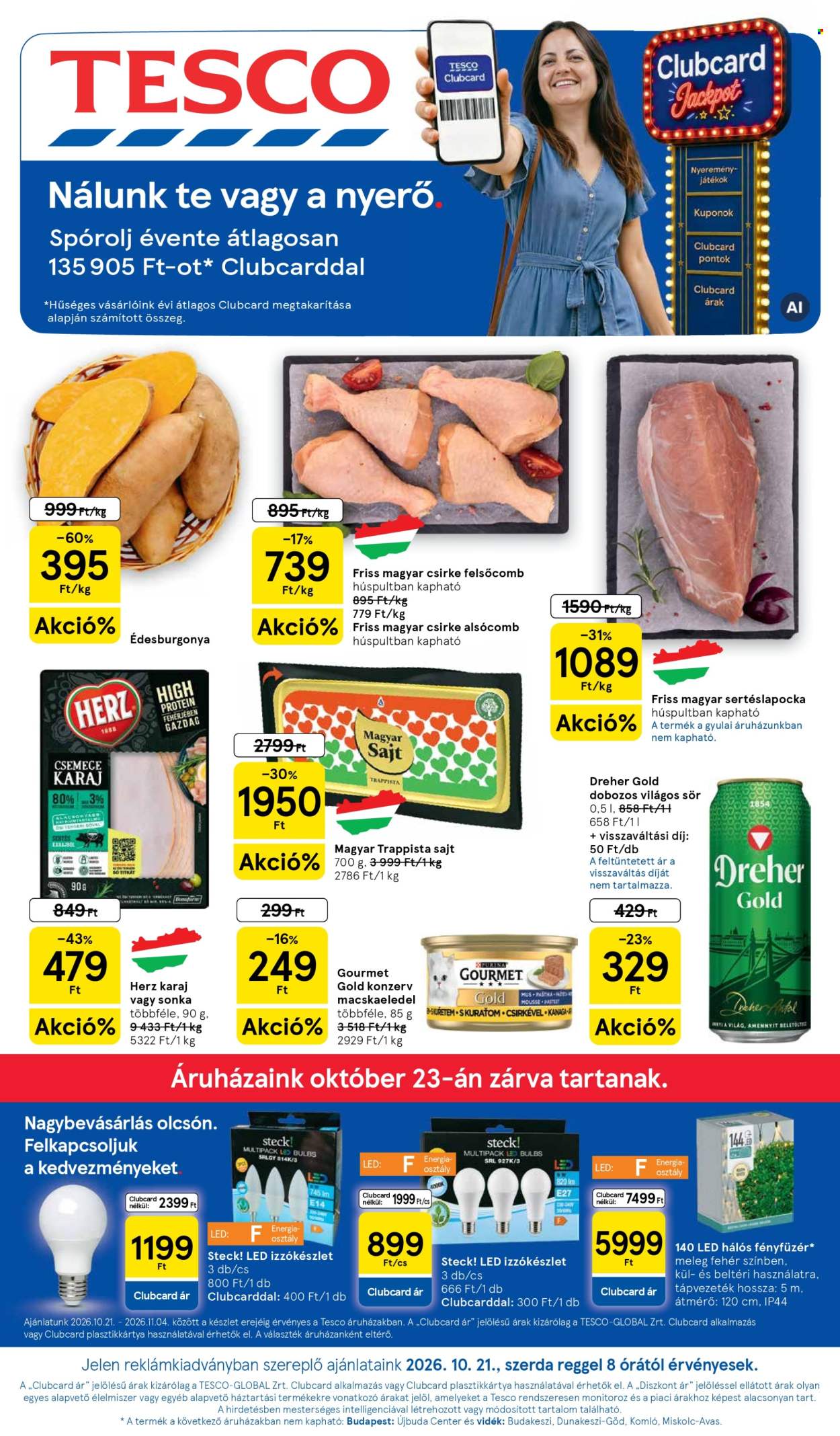 TESCO akciós újságok - 2026.10.21 - 2026.10.28. Oldal 1