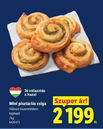 Mini pisztáciás csiga