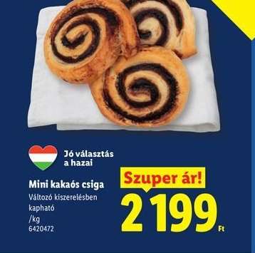 Mini kakaós csiga