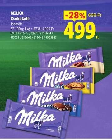MILKA Csokoládé*