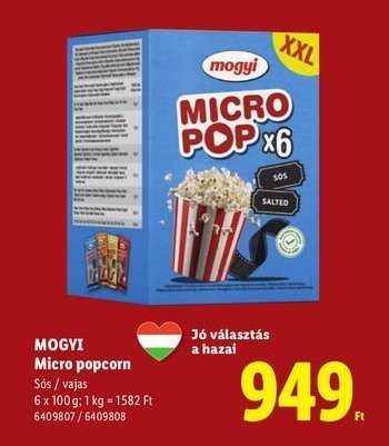 MOGYI Micro popcorn