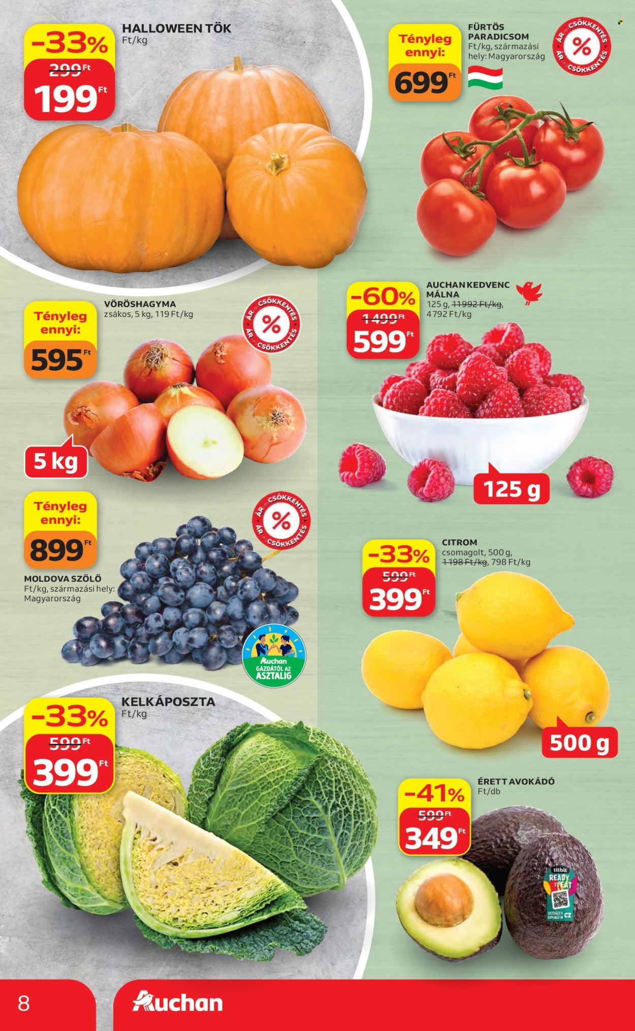 Auchan akciós újságok - 2026.10.22 - 2026.10.28. Oldal 8