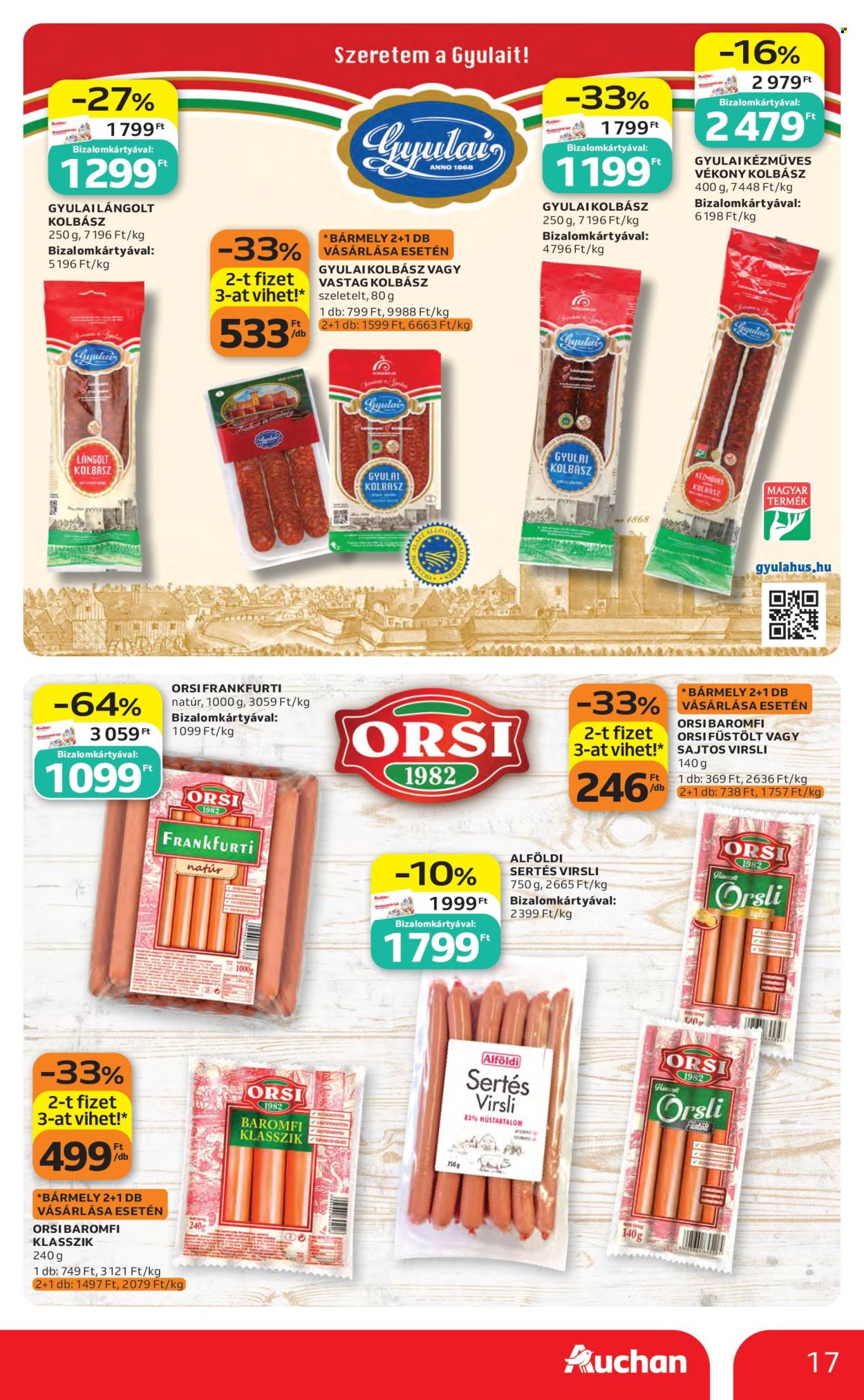 Auchan akciós újságok - 2026.10.22 - 2026.10.28. Oldal 17