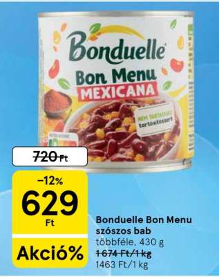 Bonduelle Bon menu szószos bab