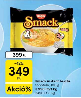 Smack instant tészta