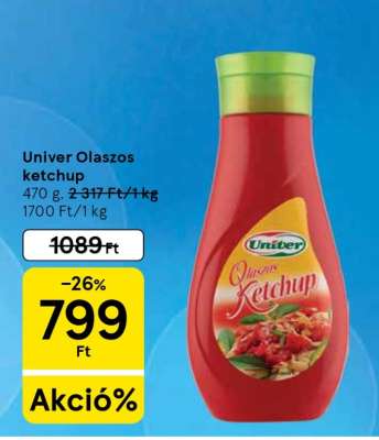 Univer Olaszos ketchup