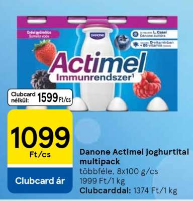 Danone Actimel joghurtital multipack