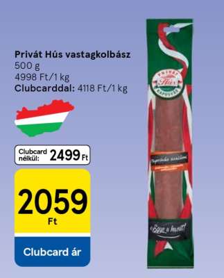 Privát Hús vastagkolbász