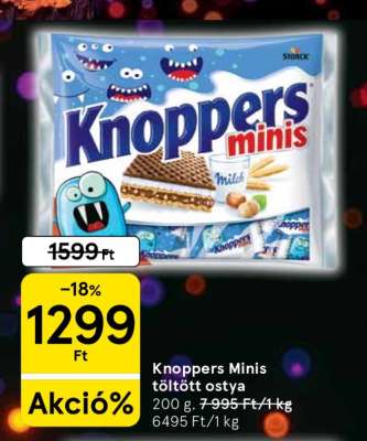 Knoppers minis töltött ostya