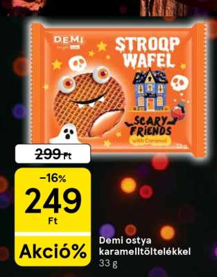 Demi ostya karamelltöltelékkel