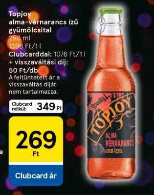 Topjoy alma-vérnarancs ízű gyümölcsital