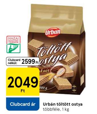 URBAN TÖLTÖTT OSTYA