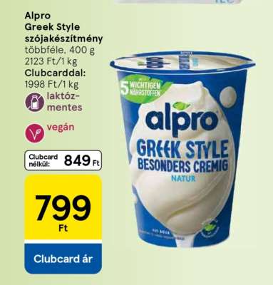 Alpro Greek Style szójakészítmény