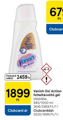 Vanish Oxi Action folteltávolító gél