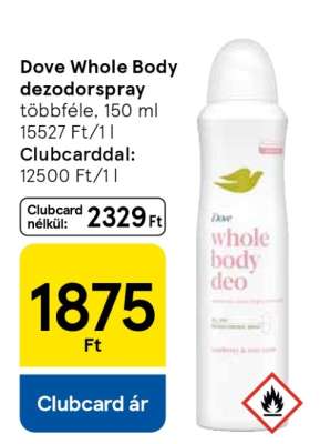 Dove Whole Body dezodorspray