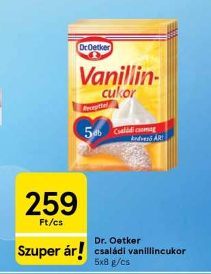 DR. OETKER CSALÁDI VANILLINCUKOR
