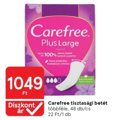CAREFREE Tisztasági betét