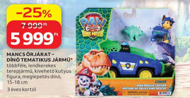 Mancs Őrjárat – Dinó Tematikus Jármű