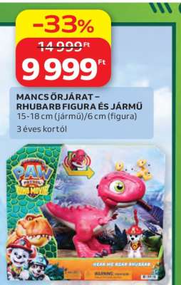 MANCS ŐRJÁRAT – RHUBARB FIGURA ÉS JÁRMŰ