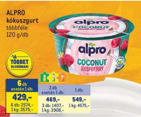 Alpro kókuszgurt