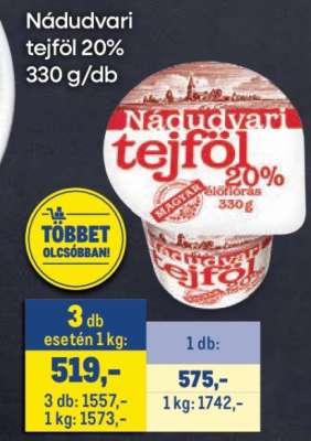 Nádudvari TEJFÖL 20%