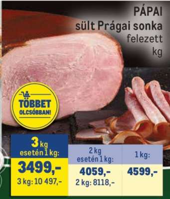 Pápai sült prágai sonka