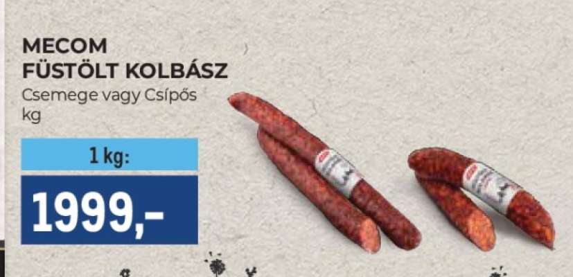 Mecom füstölt kolbász