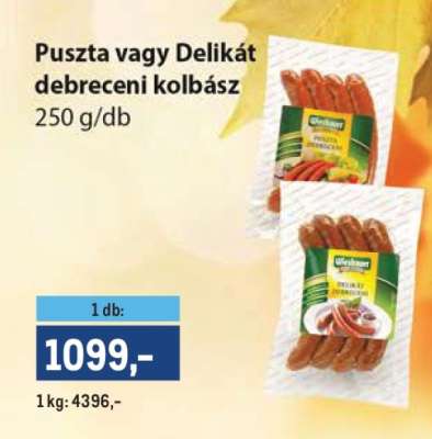 Puszta vagy Delikát debreceni kolbász