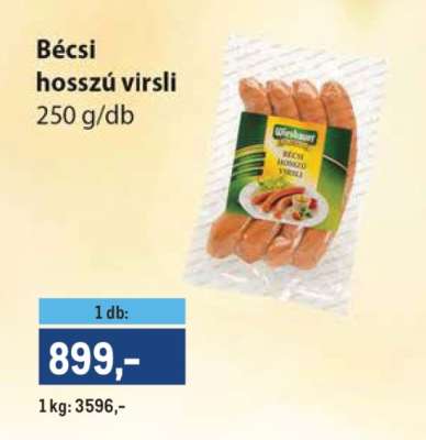 Bécsi hosszú virsli