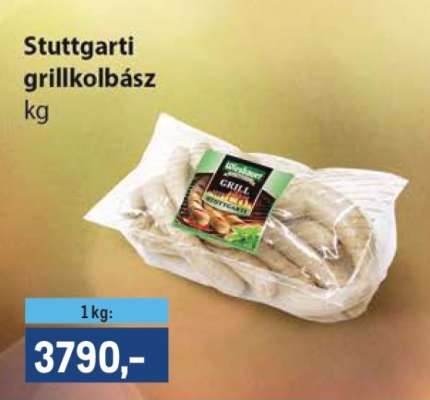 Stuttgarti grillkolbász