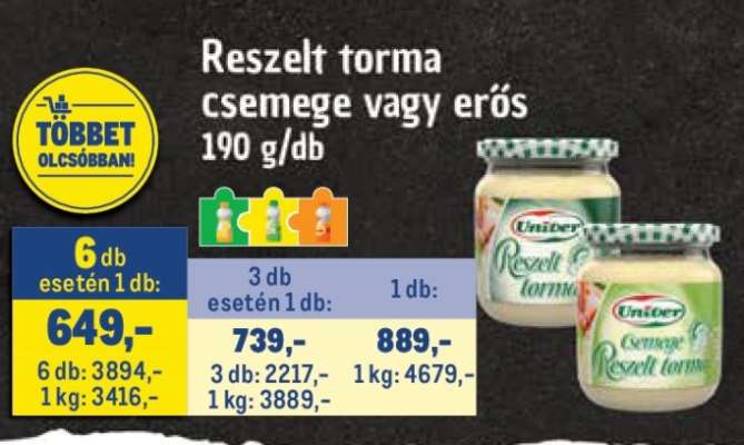 Univer reszelt torma