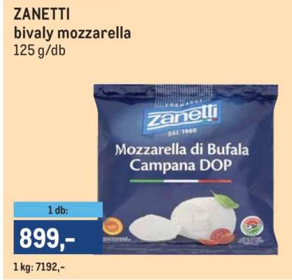 ZANETTI bivaly mozzarella