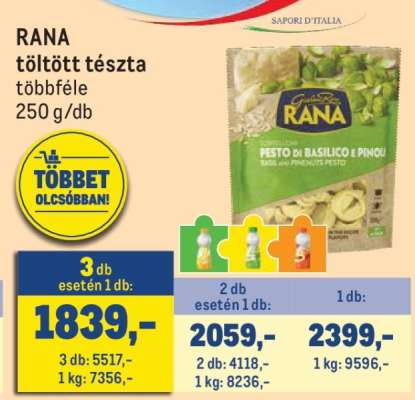 Rana töltött tészta