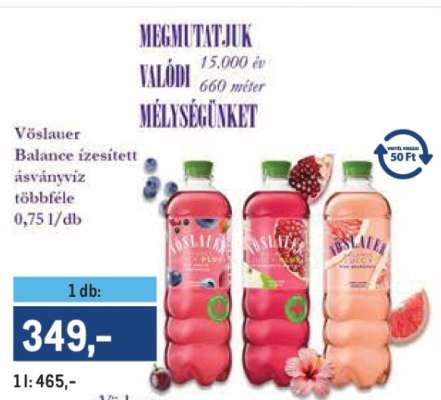 Vöslauer Balance ízesített ásványvíz
