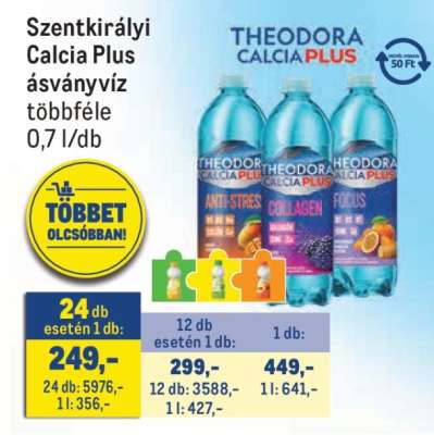 Szentkirályi Calcia Plus ásványvíz