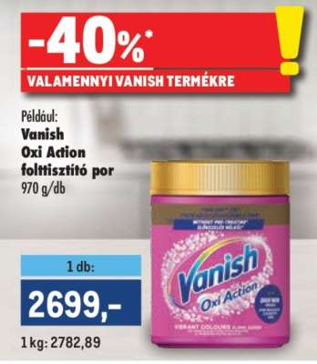 Vanish Oxi Action folttisztító por