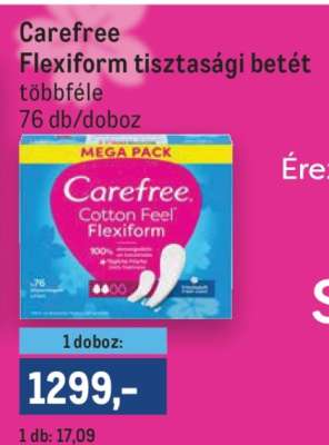 Carefree Flexiform tisztasági betét
