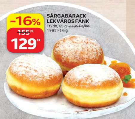 SÁRGABARACK LEKVÁROS FÁNK