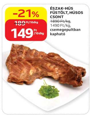ÉSZAK-HÚS FÜSTÖLT HÚSOS CSONT