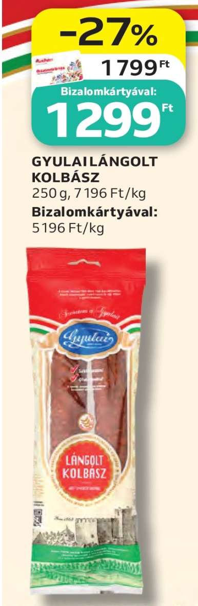 Gyulai lángolt kolbász
