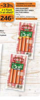 ORSI BAROMFI ORSI FÜSTÖLT VAGY SAJTOS VIRSLI
