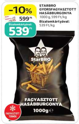 STARBRO GYORSFAGYASZTOTT HASÁBBURGONYA