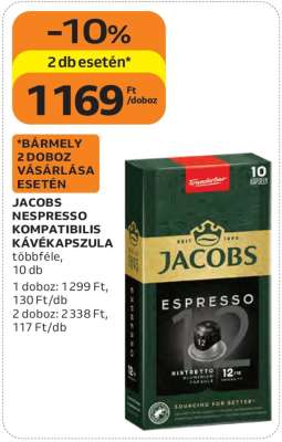 Jacobs Nespresso Kompatibilis Kávékapszula