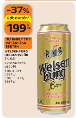 Welsenburg Dobozos Sör