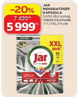 Jar mosogatógép-kapszula