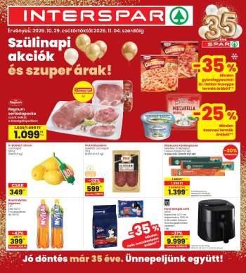 Újság INTERSPAR - 2026.10.29 - 2026.11.04.