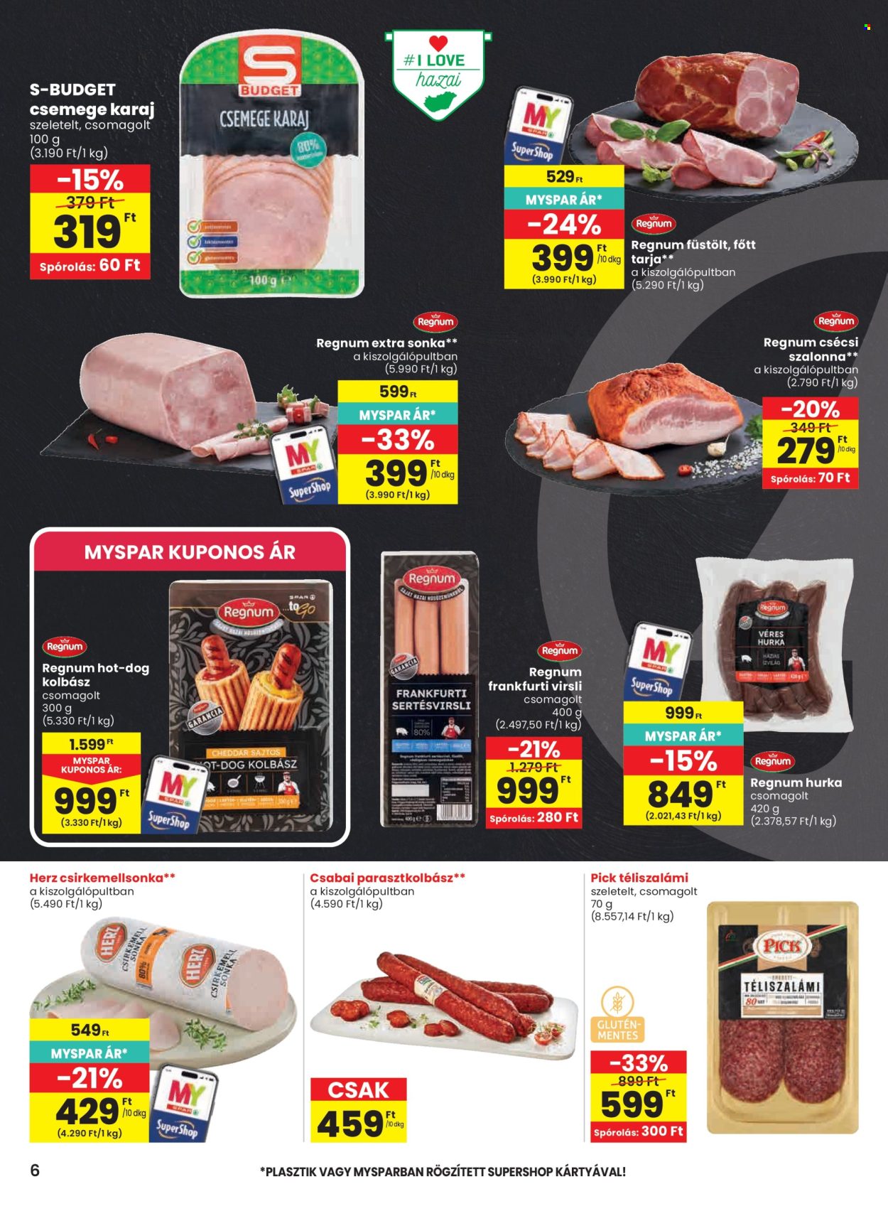 SPAR akciós újságok - 2026.10.29 - 2026.11.04. Oldal 6