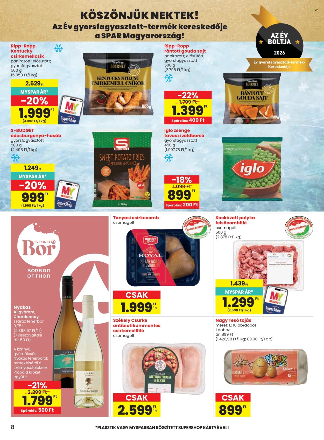 SPAR akciós újságok - 2026.10.29 - 2026.11.04. Oldal 8