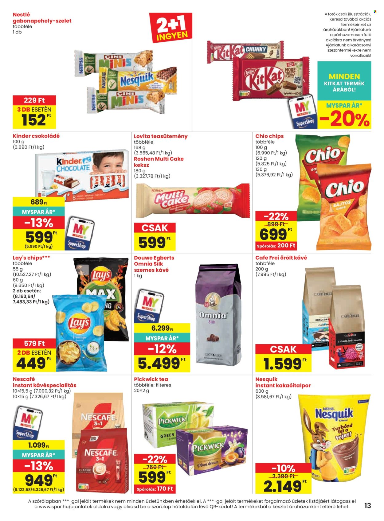 SPAR akciós újságok - 2026.10.29 - 2026.11.04. Oldal 13