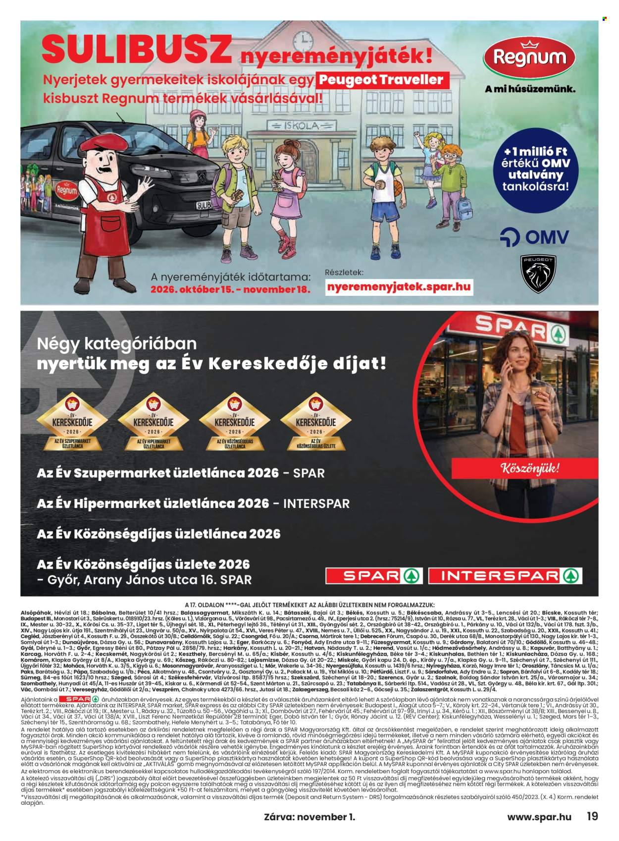 SPAR akciós újságok - 2026.10.29 - 2026.11.04. Oldal 19